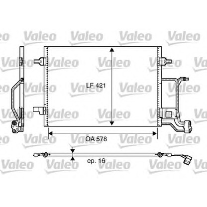 Photo Condenser, air conditioning VALEO 817997