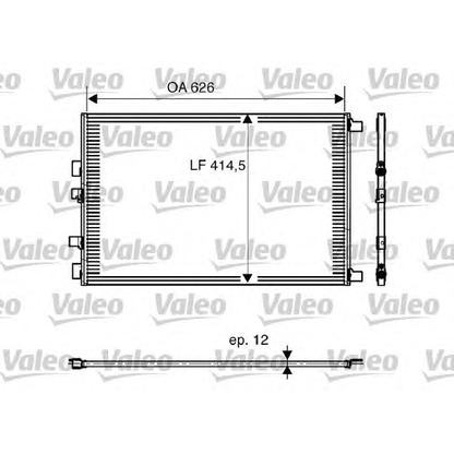 Foto Condensatore, Climatizzatore VALEO 818002