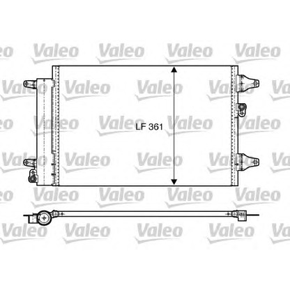 Foto Condensatore, Climatizzatore VALEO 818004