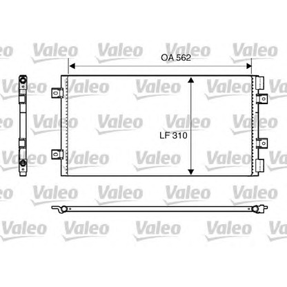 Foto Condensatore, Climatizzatore VALEO 818006