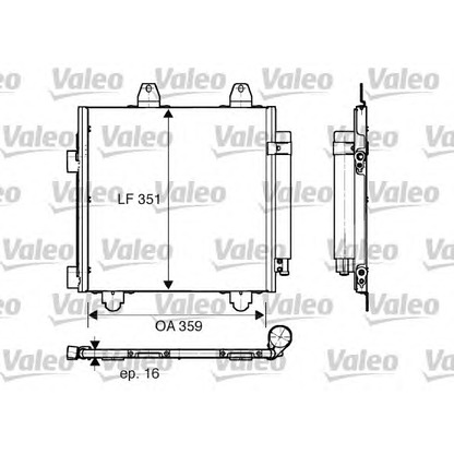 Foto Condensador, aire acondicionado VALEO 818013