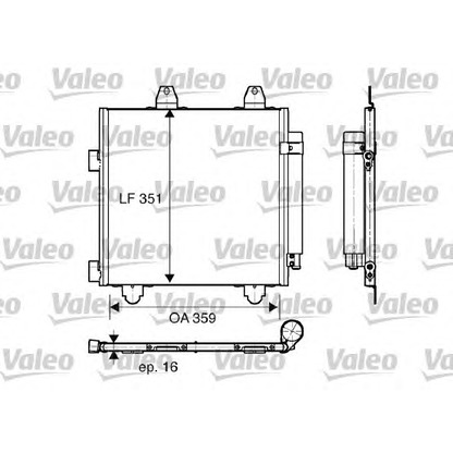 Foto Condensador, aire acondicionado VALEO 818014