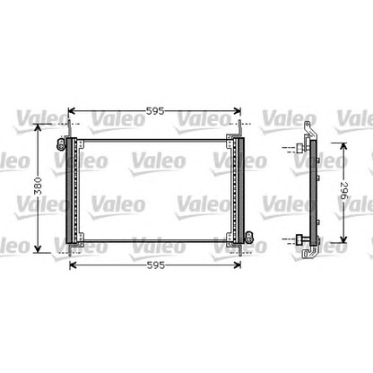 Foto Condensatore, Climatizzatore VALEO 818019