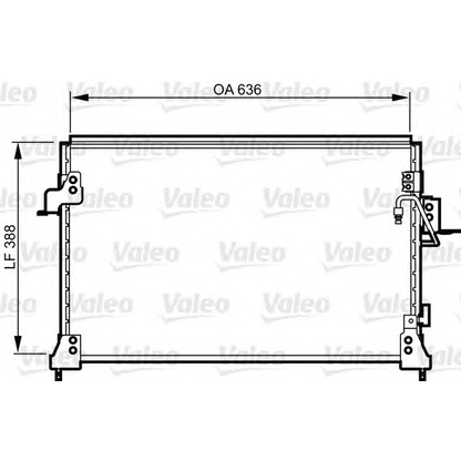 Foto Condensatore, Climatizzatore VALEO 818025