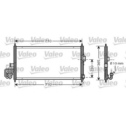 Foto Condensatore, Climatizzatore VALEO 818026