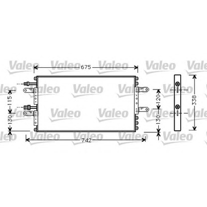 Foto Condensatore, Climatizzatore VALEO 818030