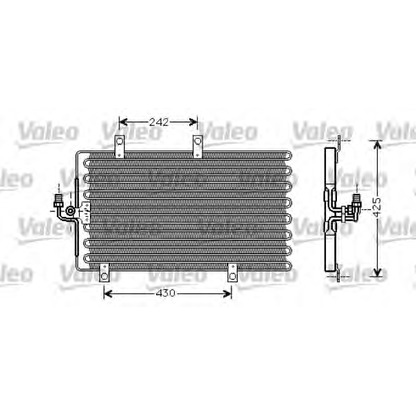 Foto Condensatore, Climatizzatore VALEO 818051