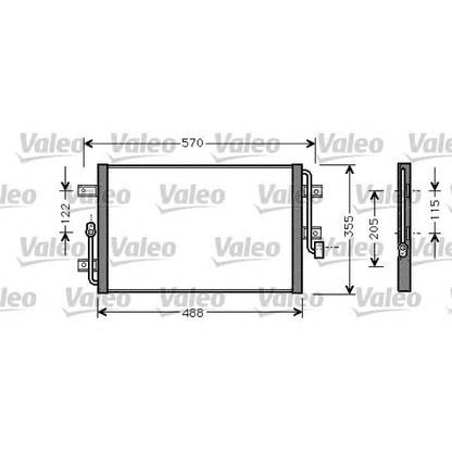 Foto Condensatore, Climatizzatore VALEO 818065