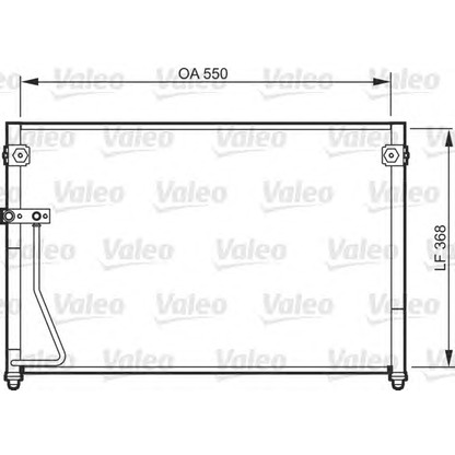 Photo Condenser, air conditioning VALEO 818085