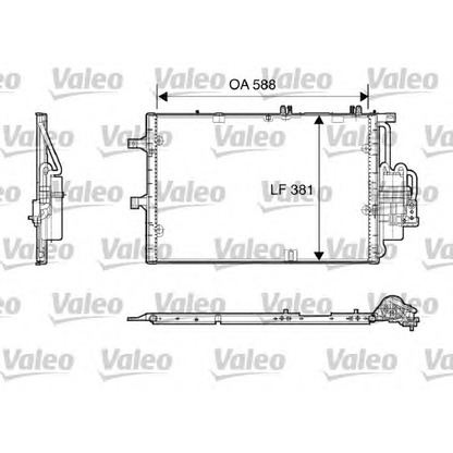 Photo Condenser, air conditioning VALEO 818118