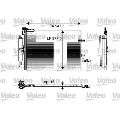 Foto Condensador, aire acondicionado VALEO 818166