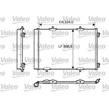 Photo Condenser, air conditioning VALEO 818167