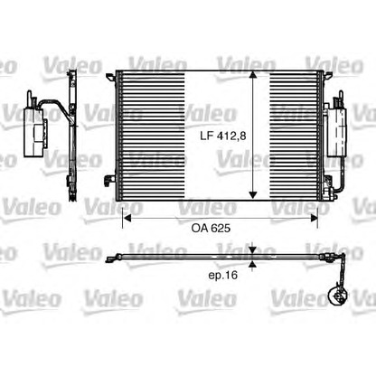 Foto Condensador, aire acondicionado VALEO 818175