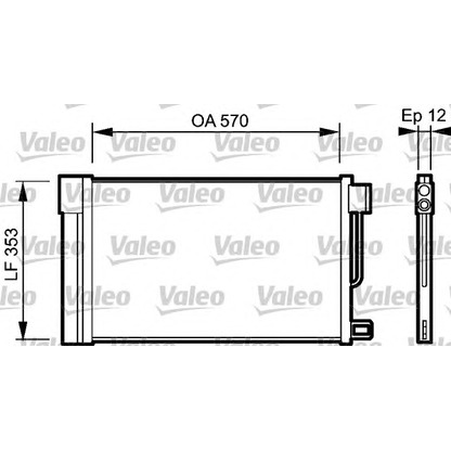 Photo Condenser, air conditioning VALEO 818193