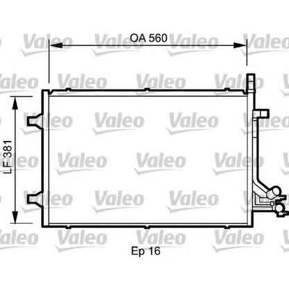 Foto Condensatore, Climatizzatore VALEO 818194