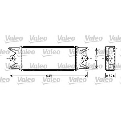 Foto Ladeluftkühler VALEO 818724