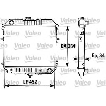 Photo Radiateur, refroidissement du moteur VALEO 819306