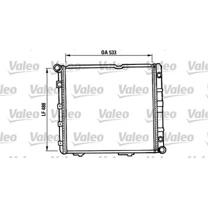Foto Radiatore, Raffreddamento motore VALEO 819387