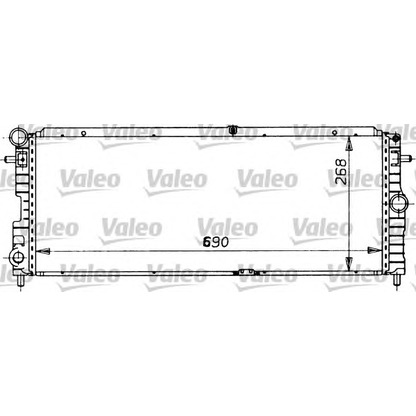 Foto Radiador, refrigeración del motor VALEO 819389