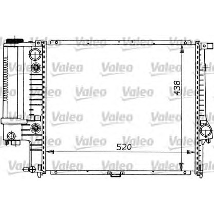 Foto Radiatore, Raffreddamento motore VALEO 819413