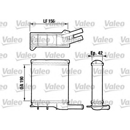 Foto Radiador de calefacción VALEO 883404