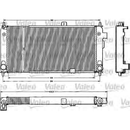 Foto Radiatore, Raffreddamento motore VALEO 883768