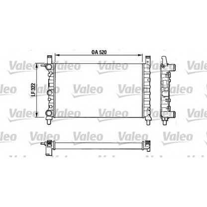 Photo Radiator, engine cooling VALEO 883825