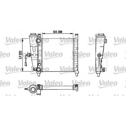 Foto Radiatore, Raffreddamento motore VALEO 883827