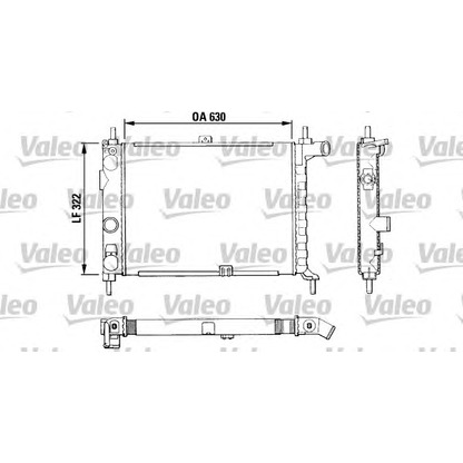 Photo Radiator, engine cooling VALEO 883858