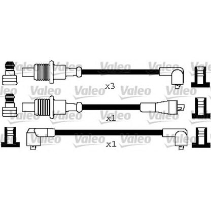 Foto Kit cavi accensione VALEO 346650