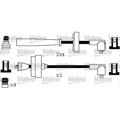 Zdjęcie Zestaw przewodów zapłonowych VALEO 346582