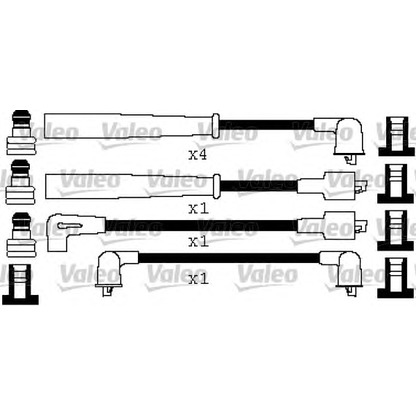 Foto Kit cavi accensione VALEO 346422