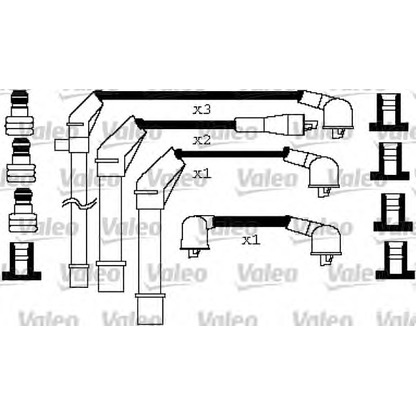 Фото Комплект проводов зажигания VALEO 346259