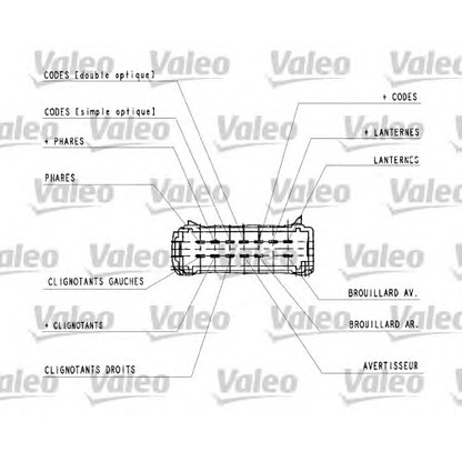 Foto Interruptor, luz principal VALEO 251437