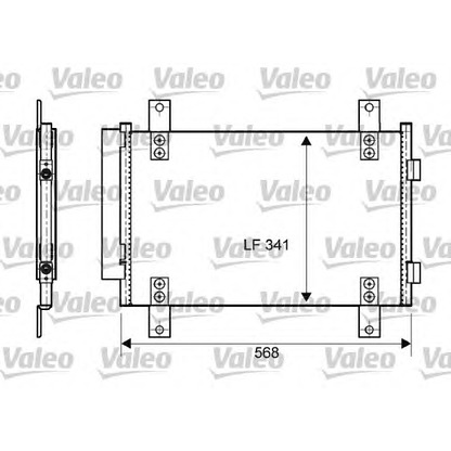 Foto Condensatore, Climatizzatore VALEO 814081