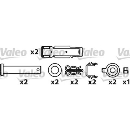 Photo Brake Pad Set, disc brake VALEO 541720