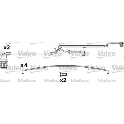 Foto Kit pastiglie freno, Freno a disco VALEO 541725