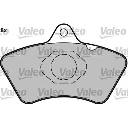 Photo Brake Pad Set, disc brake VALEO 541603
