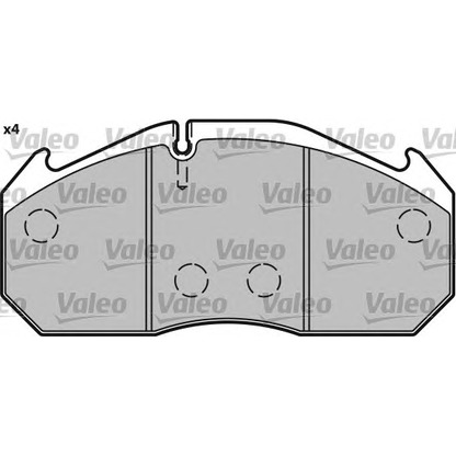 Foto Kit pastiglie freno, Freno a disco VALEO 541649