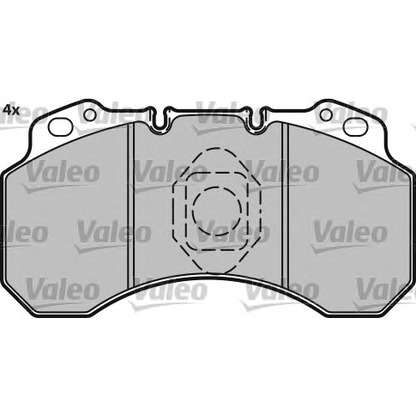 Photo Brake Pad Set, disc brake VALEO 541661