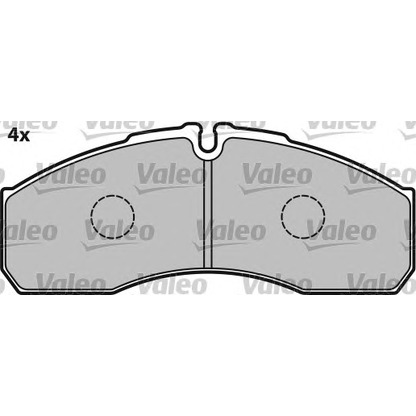 Photo Kit de plaquettes de frein, frein à disque VALEO 541663