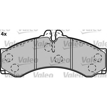 Foto Kit pastiglie freno, Freno a disco VALEO 541664