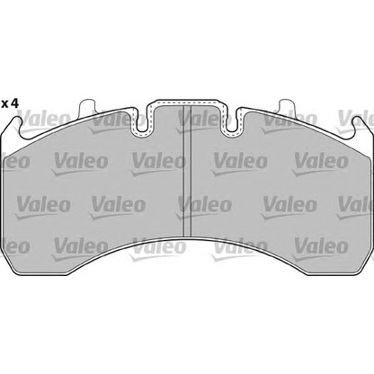 Photo Kit de plaquettes de frein, frein à disque VALEO 541725