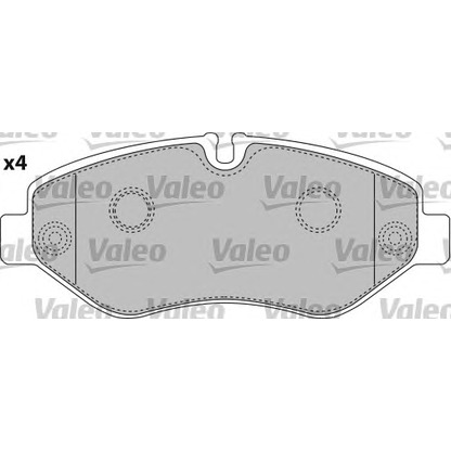 Photo Brake Pad Set, disc brake VALEO 541734