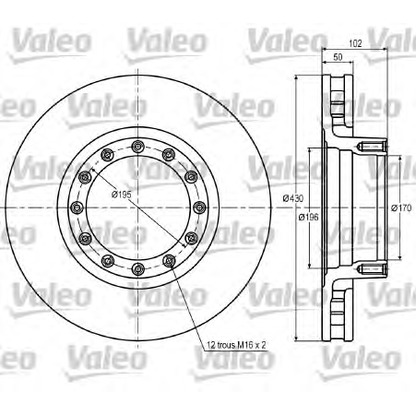 Photo Brake Disc VALEO 187009