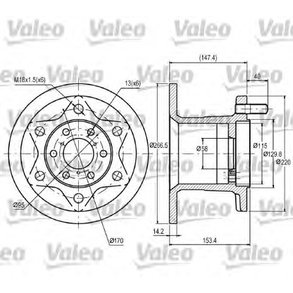 Photo Disque de frein VALEO 187028