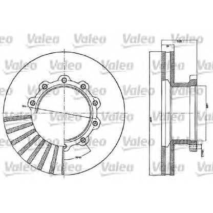 Zdjęcie Tarcza hamulcowa VALEO 187116