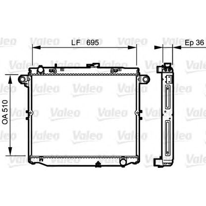 Photo Radiateur, refroidissement du moteur VALEO 734191