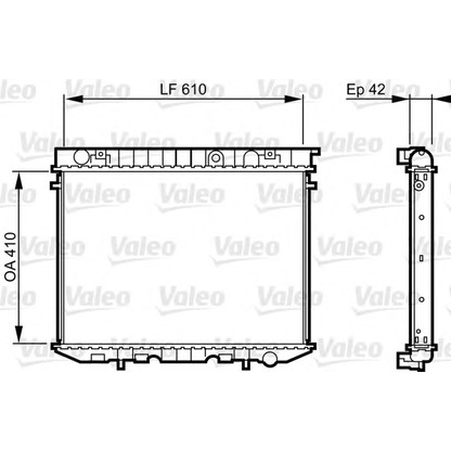 Foto Radiatore, Raffreddamento motore VALEO 734353