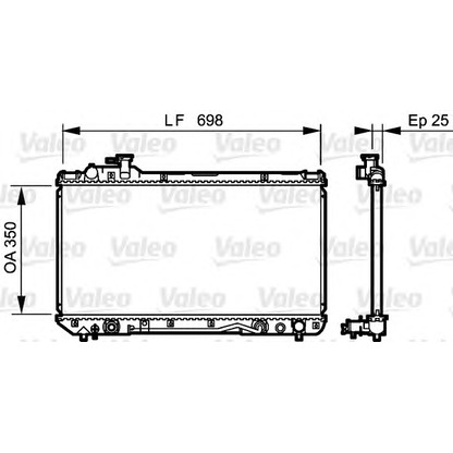 Фото Радиатор, охлаждение двигателя VALEO 734466